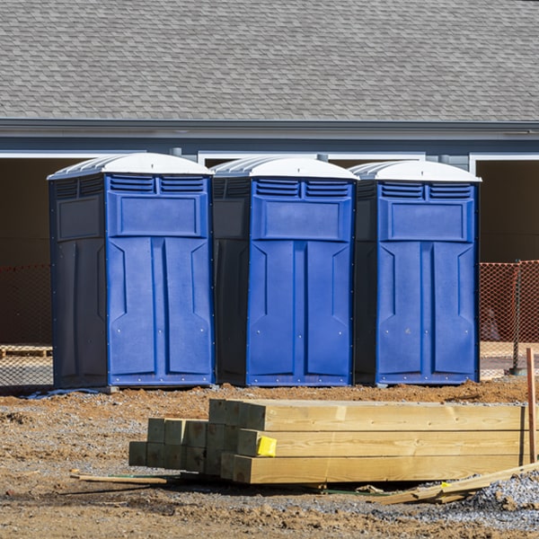 how can i report damages or issues with the portable restrooms during my rental period in Cowpens